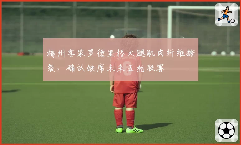 梅州客家罗德里格大腿肌肉纤维撕裂,确认缺席未来五轮联赛